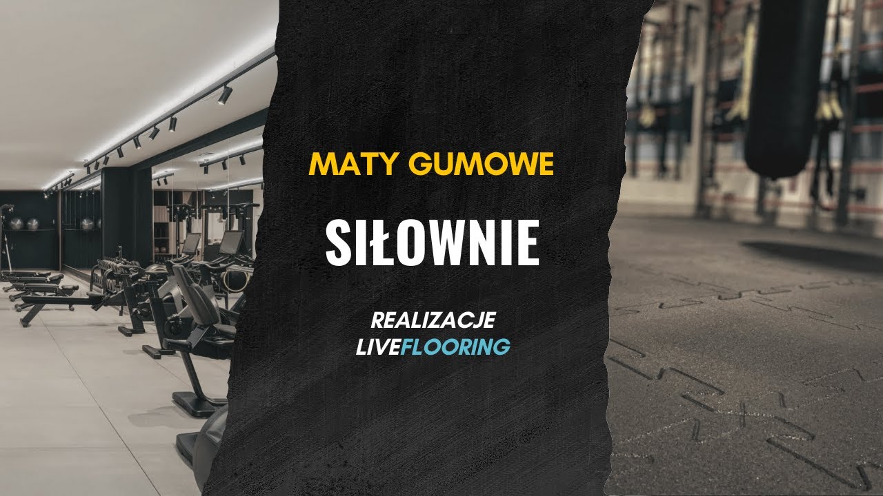 Nawierzchnie gumowe do siłowni • Realizacje mat sportowych LiveFlooring
