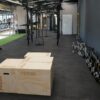 Mata do siłowni, podłoga gumowa fitness w siłowni w Zgierzu. Nawierzchnia SPORTFLEX BASIC BLACK