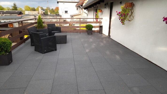 Villa Agnes w Karpaczu z naszymi płytami na taras - maty gumowe tarasowe TERRAFLEX