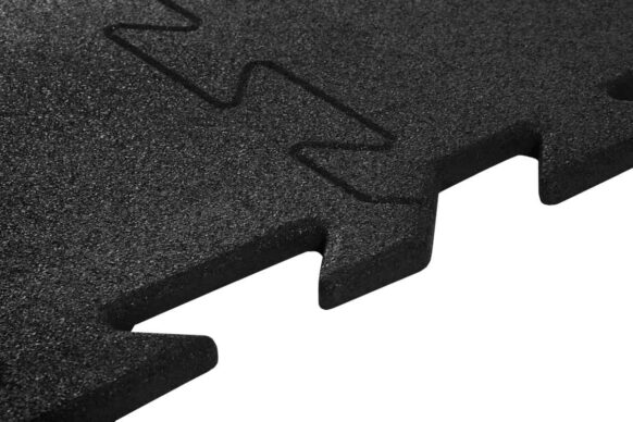 Mata gumowa puzzle / podłoga gumowa puzzle BASIC BLACK