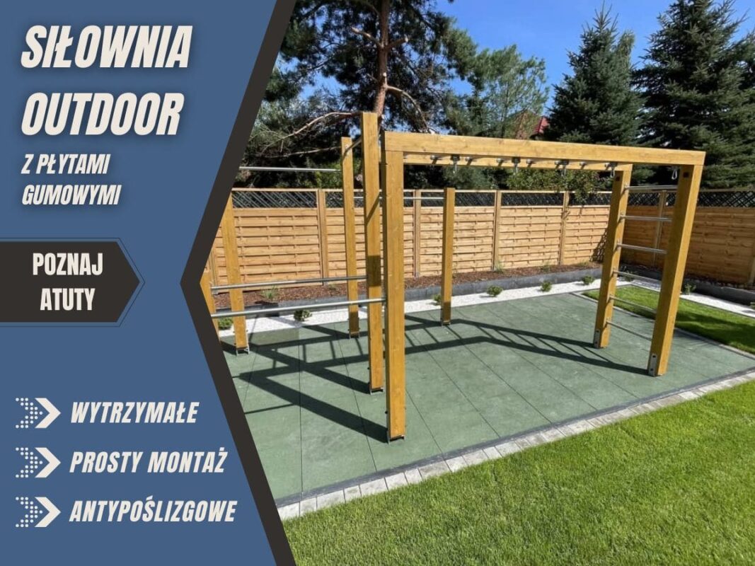 Jaka nawierzchnia na siłownię zewnętrzną? Sprawdź elastyczne podłoże do treningu pod chmurką