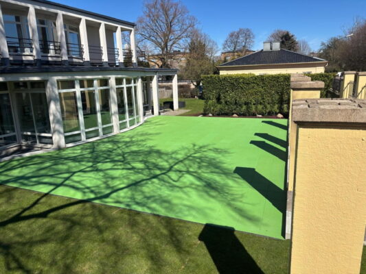 Elastyczne podłoże z płyt gumowych - PROFLEX-EPDM 6017 - RAL 6017 may green